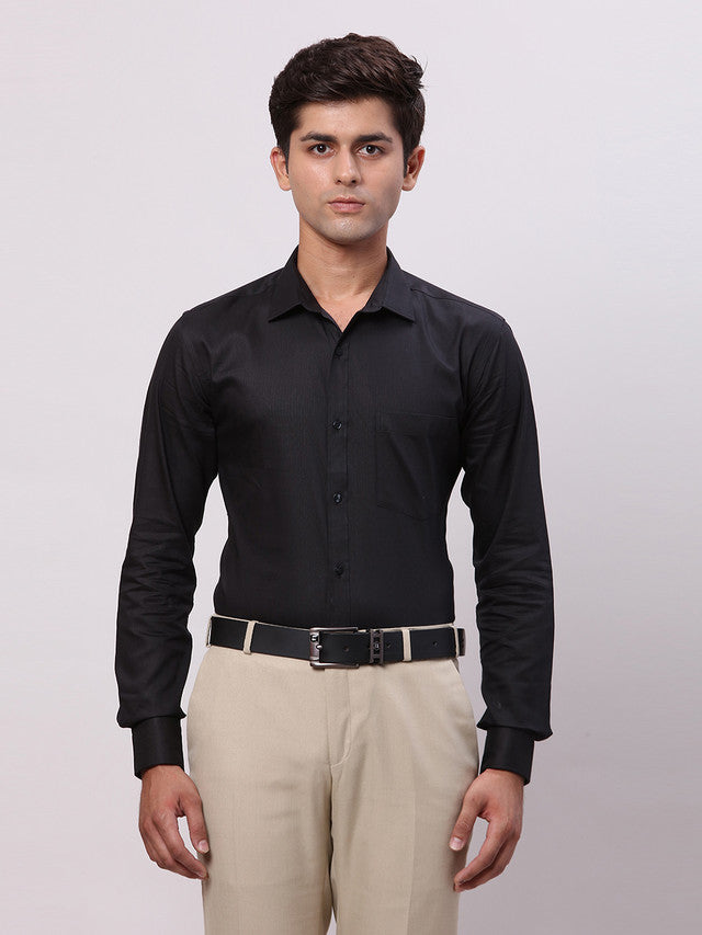 Park Avenue Black Formal Shirt