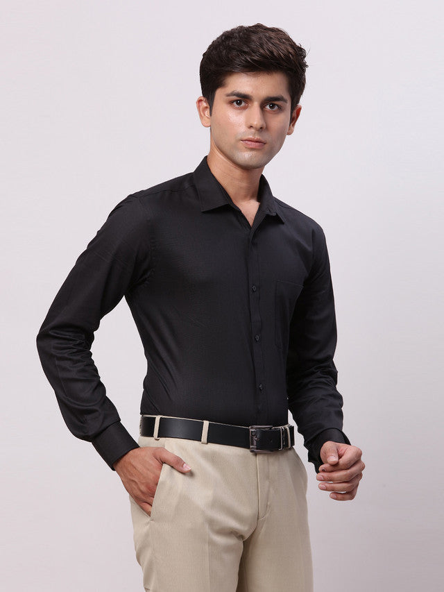 Park Avenue Black Formal Shirt