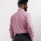 Park Avenue Pink Structure Slim Fit Full Sleeve Cotton Shirt