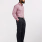 Park Avenue Pink Structure Slim Fit Full Sleeve Cotton Shirt