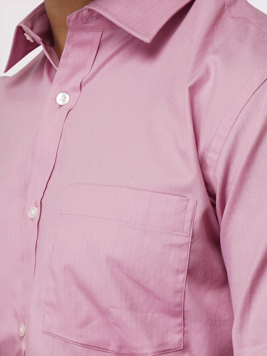 Park Avenue Pink Structure Slim Fit Full Sleeve Cotton Shirt