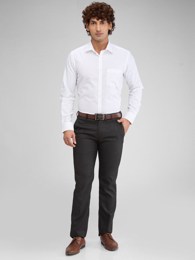 Park Avenue White Structure Slim Fit Full Sleeve Cotton Shirt – MyRaymond