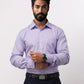 Park Avenue Purple Structure Slim Fit Cotton Formal Shirt