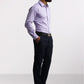 Park Avenue Purple Structure Slim Fit Cotton Formal Shirt