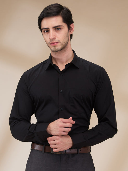 Park Avenue Black Formal Shirt