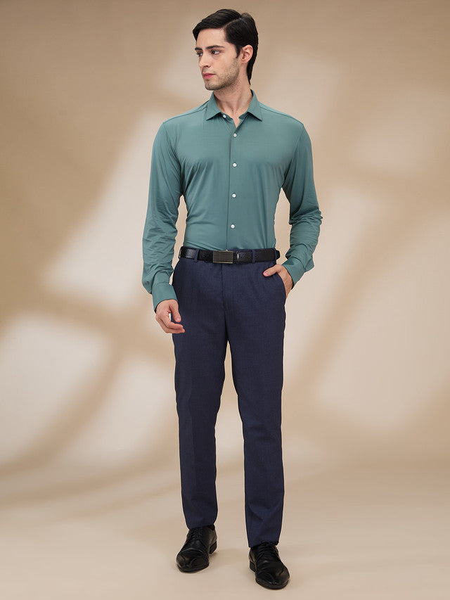 Park Avenue Green Formal Shirt