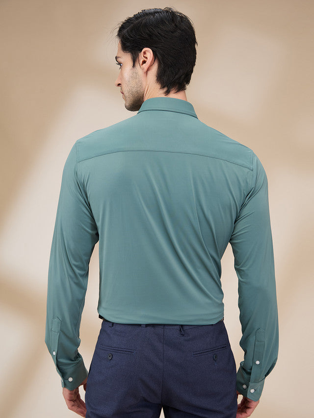 Park Avenue Green Formal Shirt
