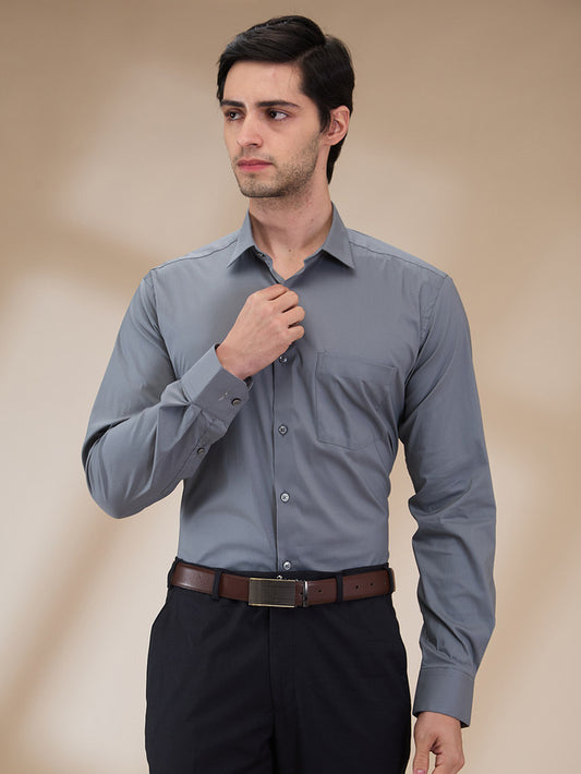 Park Avenue Grey Formal Shirt