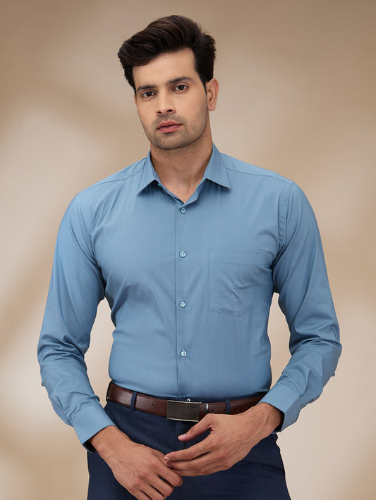 Park Avenue Blue Formal Shirt