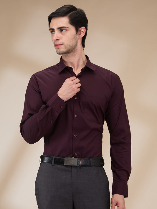 Park Avenue Purple Formal Shirt