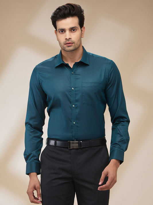 Park Avenue Green Formal Shirt