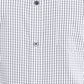 Park Avenue White Checks Slim Fit Full Sleeve Cotton Blend Shirt