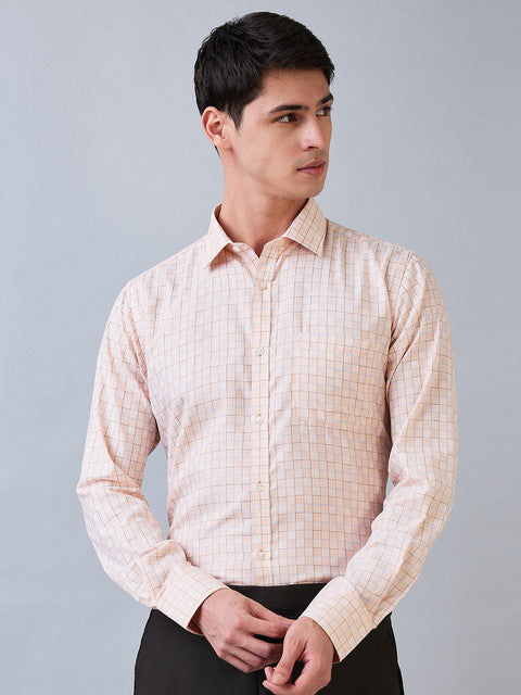 Park Avenue Orange Formal Shirt 