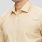 Park Avenue Yellow Stripe Slim Fit Full Sleeve Cotton Blend Shirt