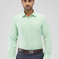 Park Avenue Men Green Slim Fit Structure Formal Shirt