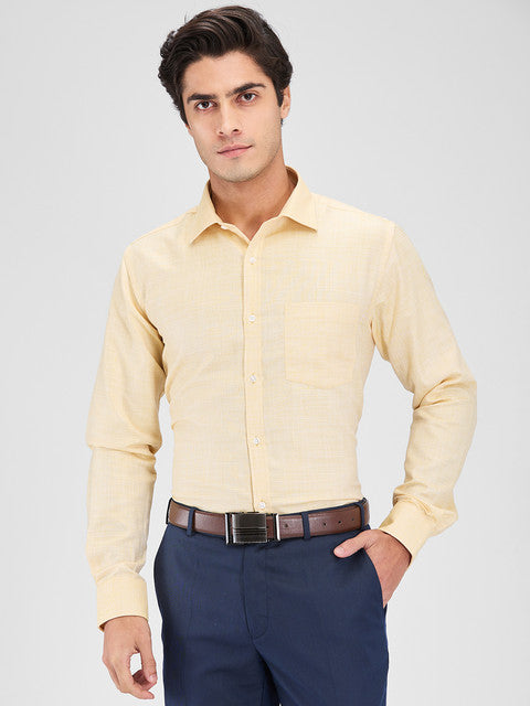 Park Avenue Yellow Formal Shirt