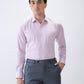 Park Avenue Men Purple Checks Slim Fit Cotton Formal Shirt