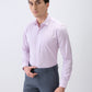 Park Avenue Men Purple Checks Slim Fit Cotton Formal Shirt