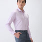 Park Avenue Men Purple Checks Slim Fit Cotton Formal Shirt