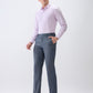 Park Avenue Men Purple Checks Slim Fit Cotton Formal Shirt