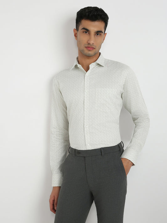 Park Avenue Green Formal Shirt