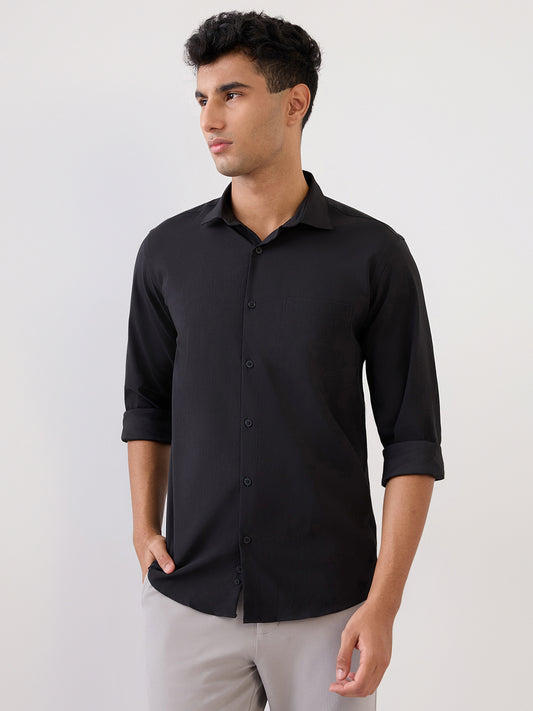 Park Avenue Black Formal Shirt 