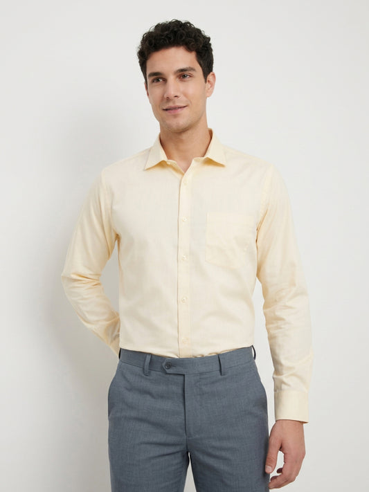 Park Avenue Yellow Formal Shirt