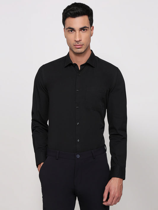 Park Avenue Black Formal Shirt