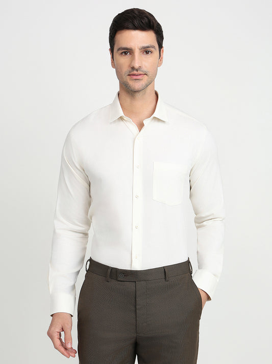Park Avenue Yellow Formal Shirt 