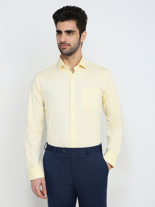 Park Avenue Yellow Formal Shirt 