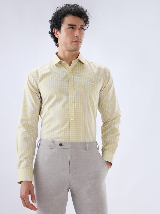 Park Avenue Green Formal Shirt