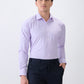 Park Avenue Men Purple Checks Slim Fit Cotton Blend Formal Shirt