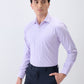 Park Avenue Men Purple Checks Slim Fit Cotton Blend Formal Shirt