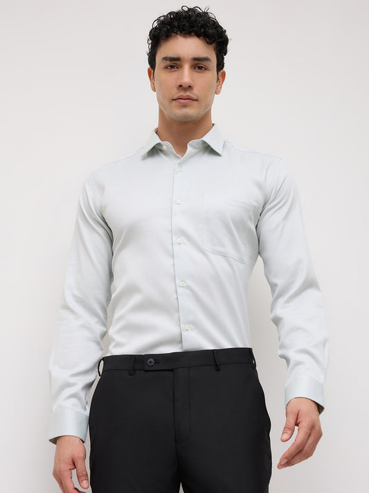 Park Avenue Green Formal Shirt