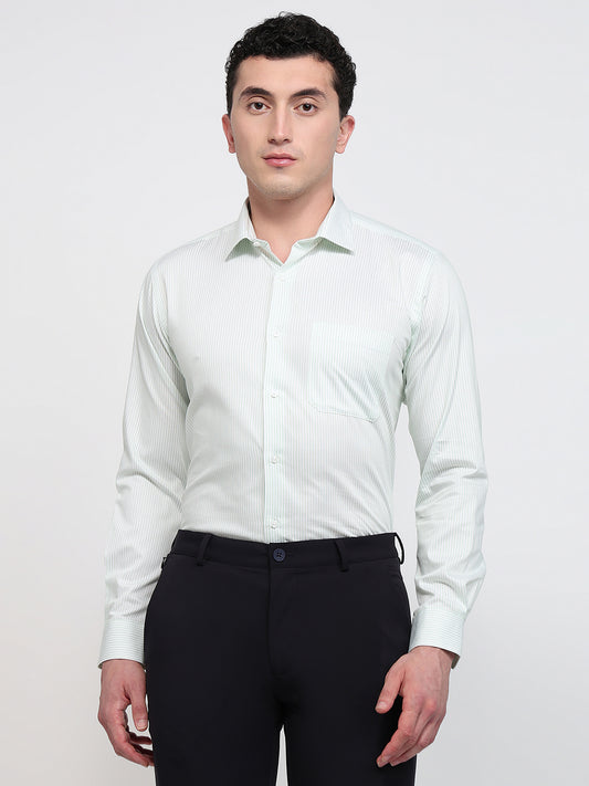 Park Avenue Green Formal Shirt