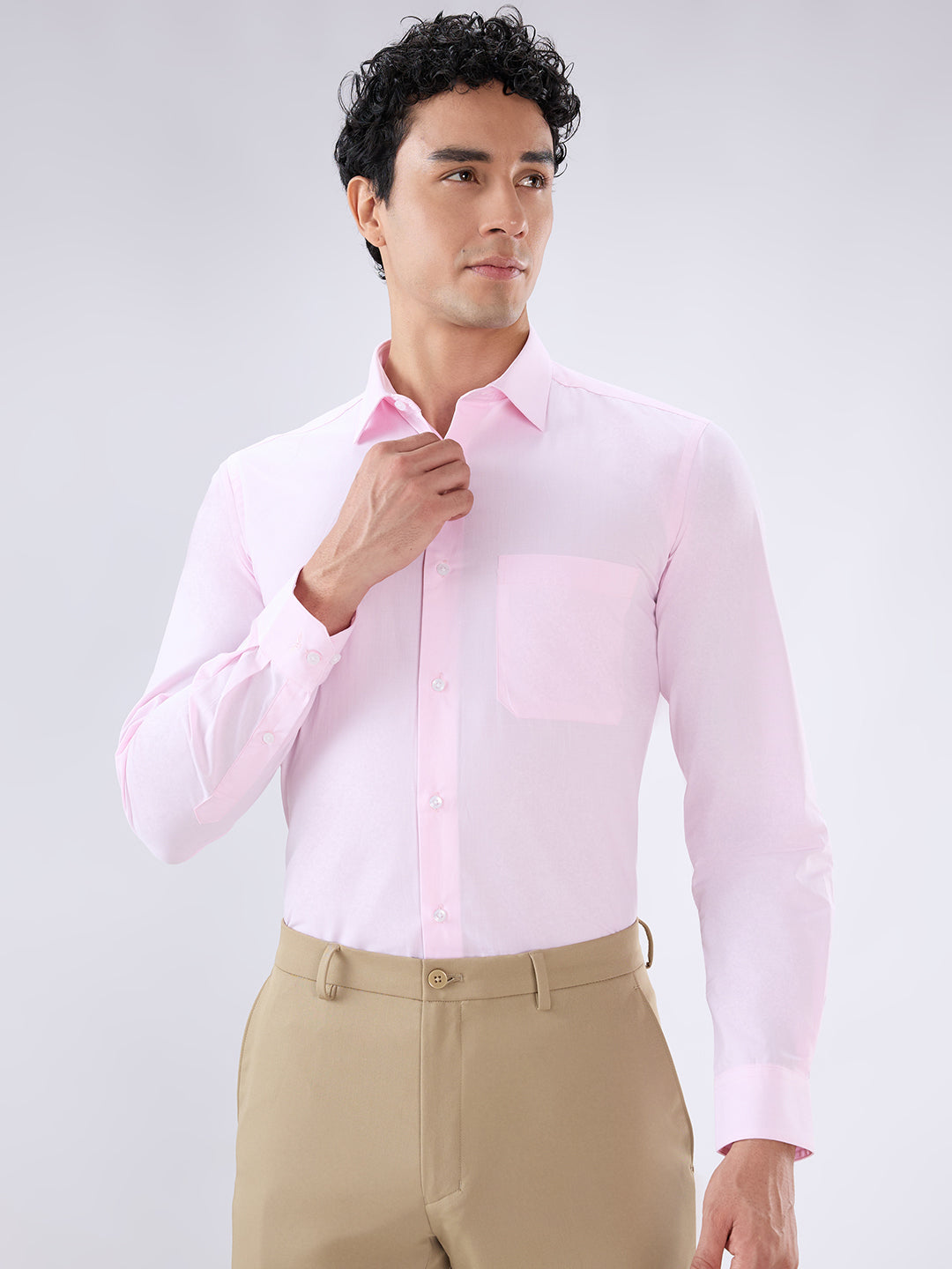 Park Avenue Men Red Slim Fit Fil-A-Fil Formal Shirt – MyRaymond