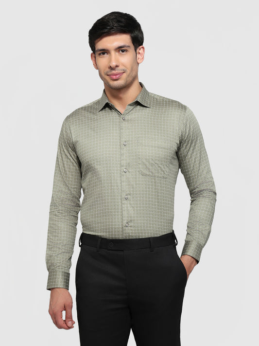Park Avenue Green Formal Shirt