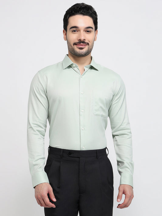 Park Avenue Green Formal Shirt