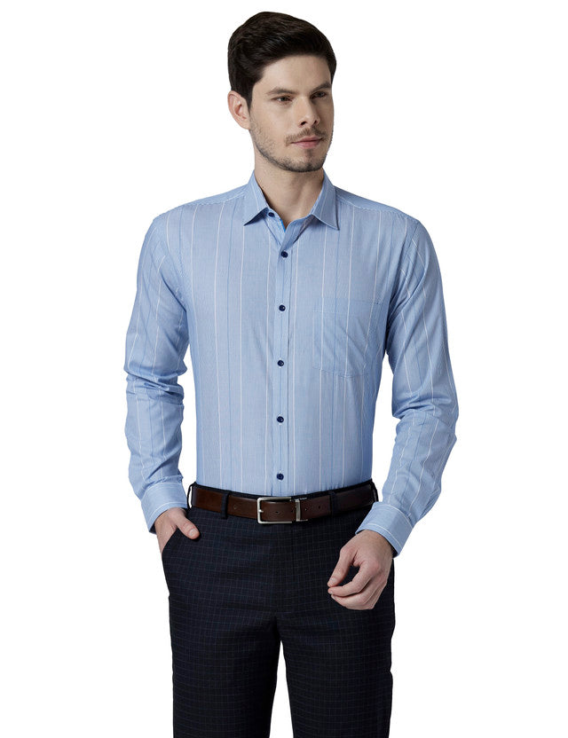 Park Avenue Blue Formal Shirt