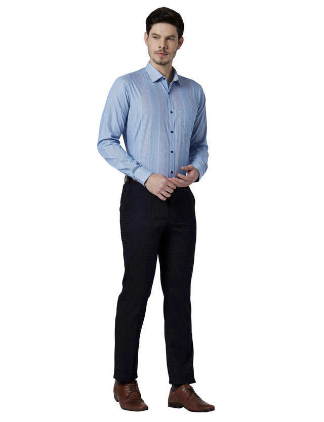 Park Avenue Blue Formal Shirt