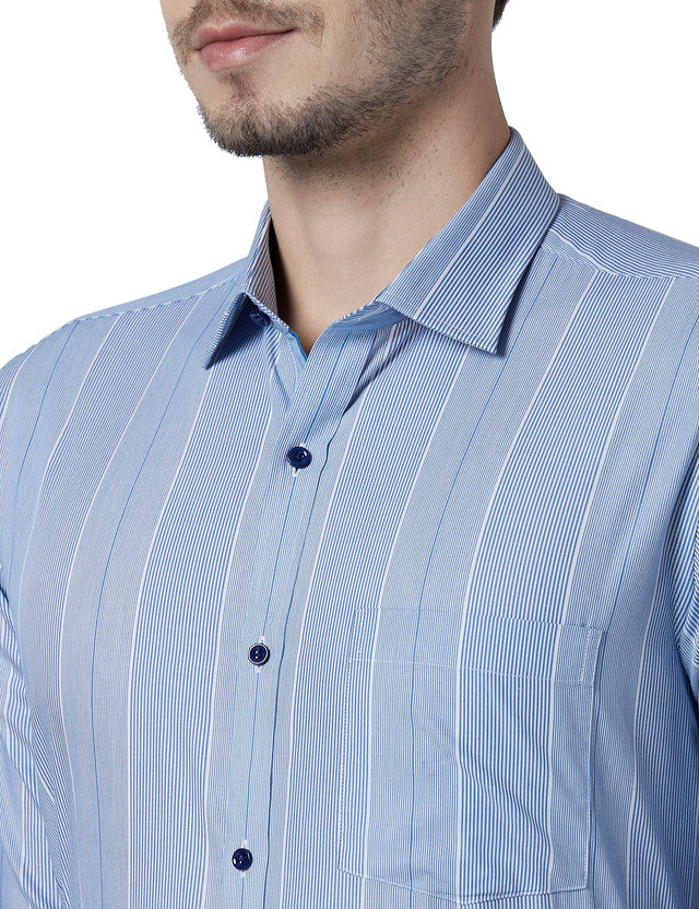 Park Avenue Blue Formal Shirt