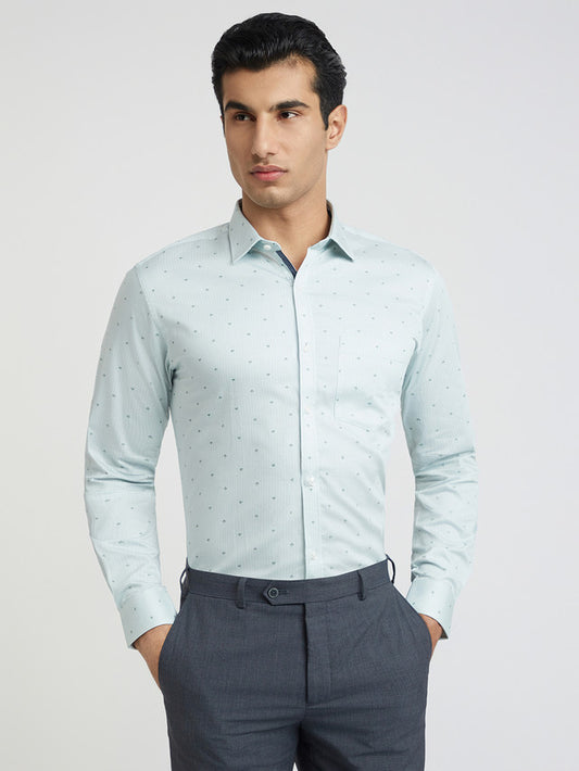 Park Avenue Green Formal Shirt