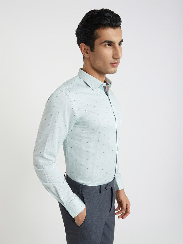 Park Avenue Green Formal Shirt