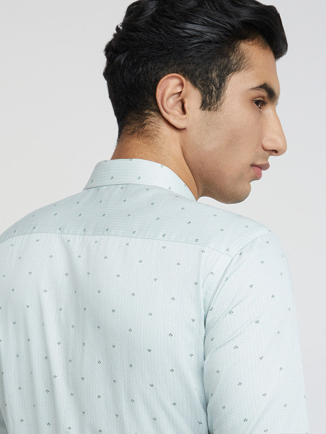 Park Avenue Green Formal Shirt