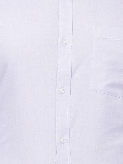 Park Avenue Men Purple Solid Slim Fit Cotton Formal Shirt