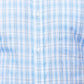 Park Avenue Men Blue Checkered Slim Fit Full Sleeve Semi Cut Away Collar Shirt