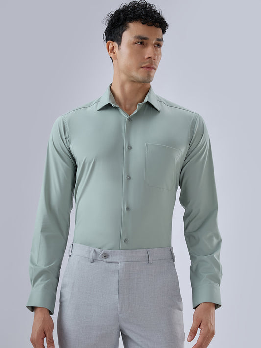 Park Avenue Green Formal Shirt