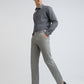 Park Avenue Men Grey Super Slim Fit Solid Trouser