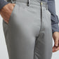 Park Avenue Men Grey Super Slim Fit Solid Trouser