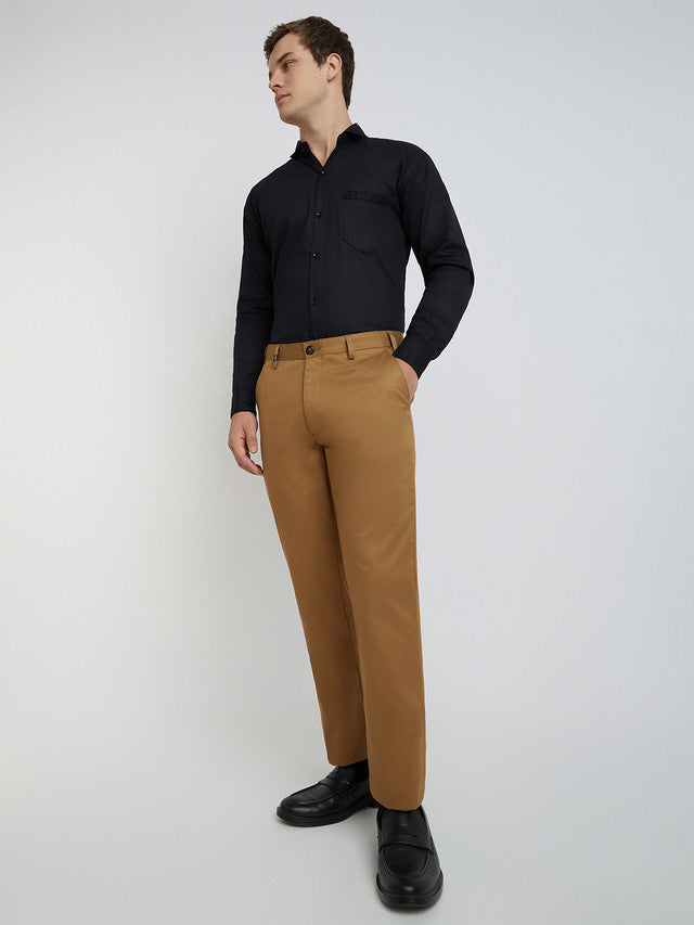 Men Super Slim Fit Black Chinos & Trouser